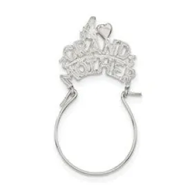 #1 Grandmother Charm in Sterling Silver