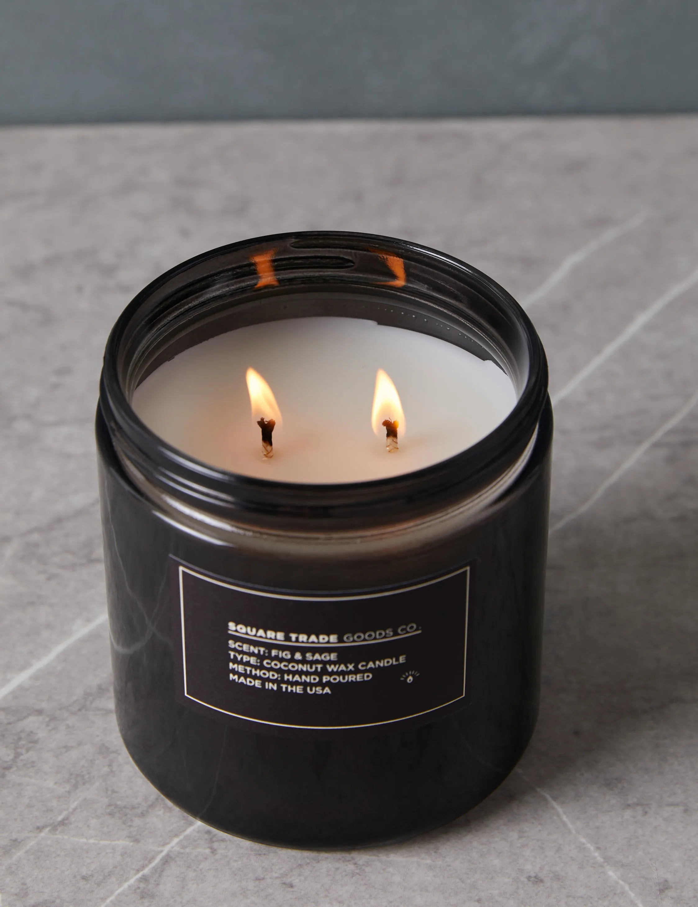 16 oz. Double Wick Candle by Square Trade Goods Co.