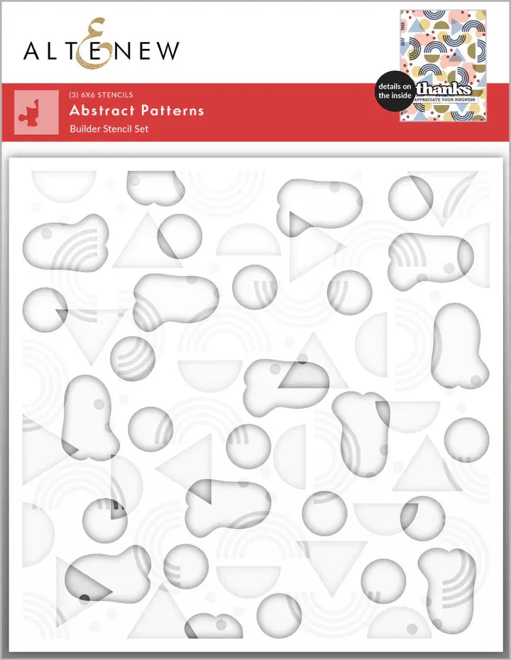 Abstract Patterns Builder Stencil Set (3 in 1)