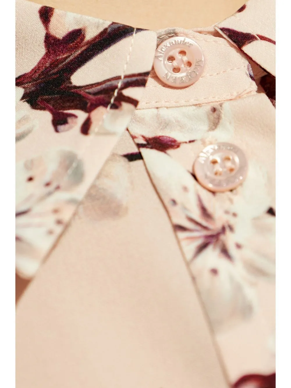 ALEXANDER MCQUEEN Cherry Blossom Cotton Shirt for Women