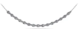 Alternating Diamond Tennis Lab-Grown Diamond Necklace with 2.73 ct.(finished) 2mm, 3.6mm