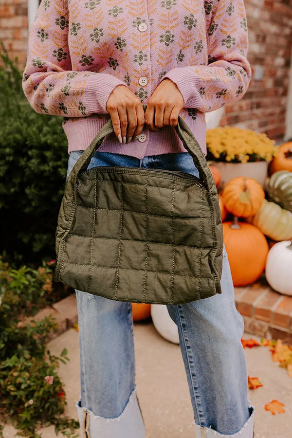 Always In Style Quilted Purse in Olive