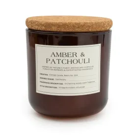 Amber & Patchouli Glass Candle