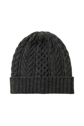 Aran Cable Cashmere Beanie