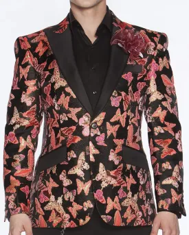 Blazer for Men Small Butterfly Coral Pink - Fashion - Mens - Blazers