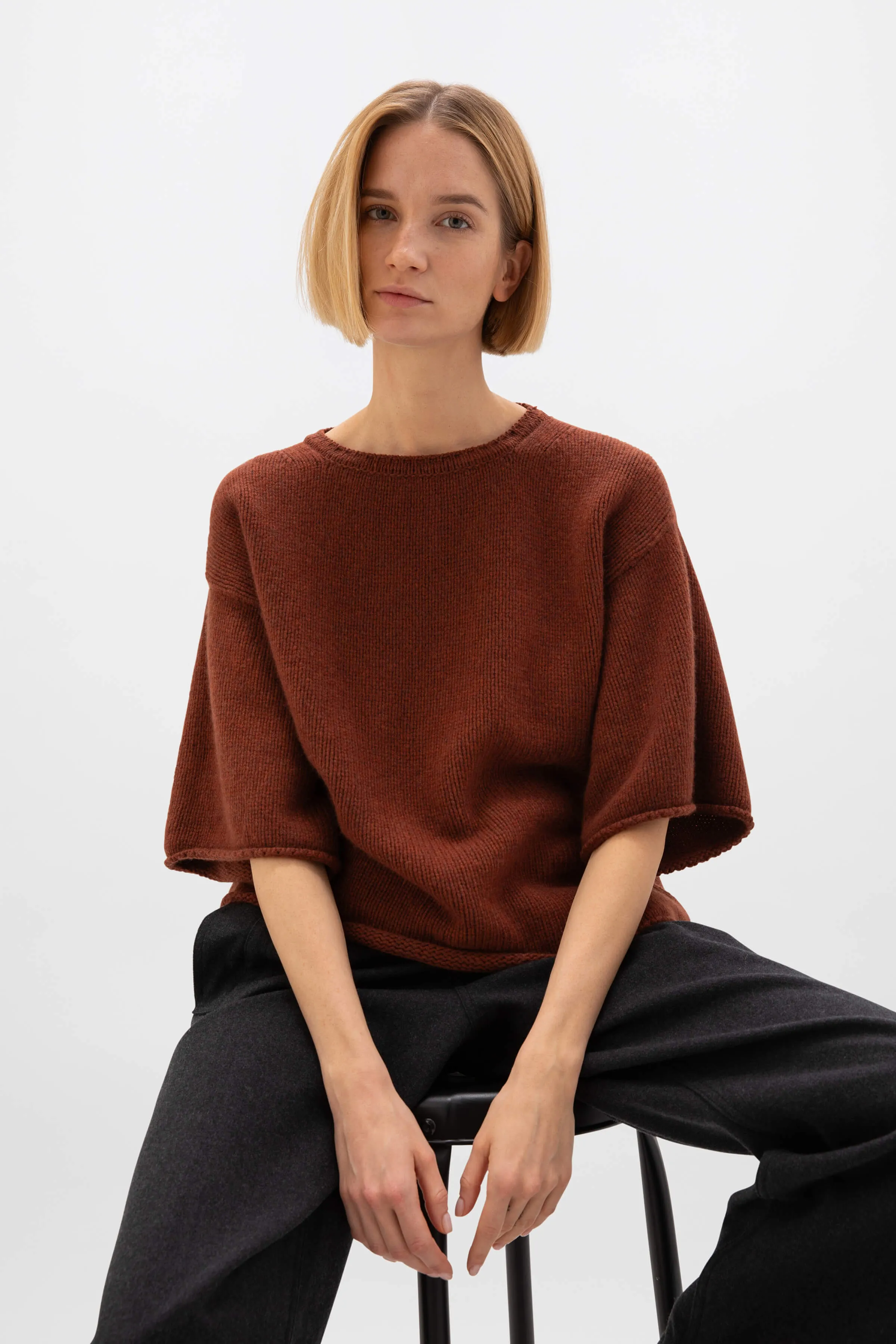 Boat Neck Cashmere Jumper