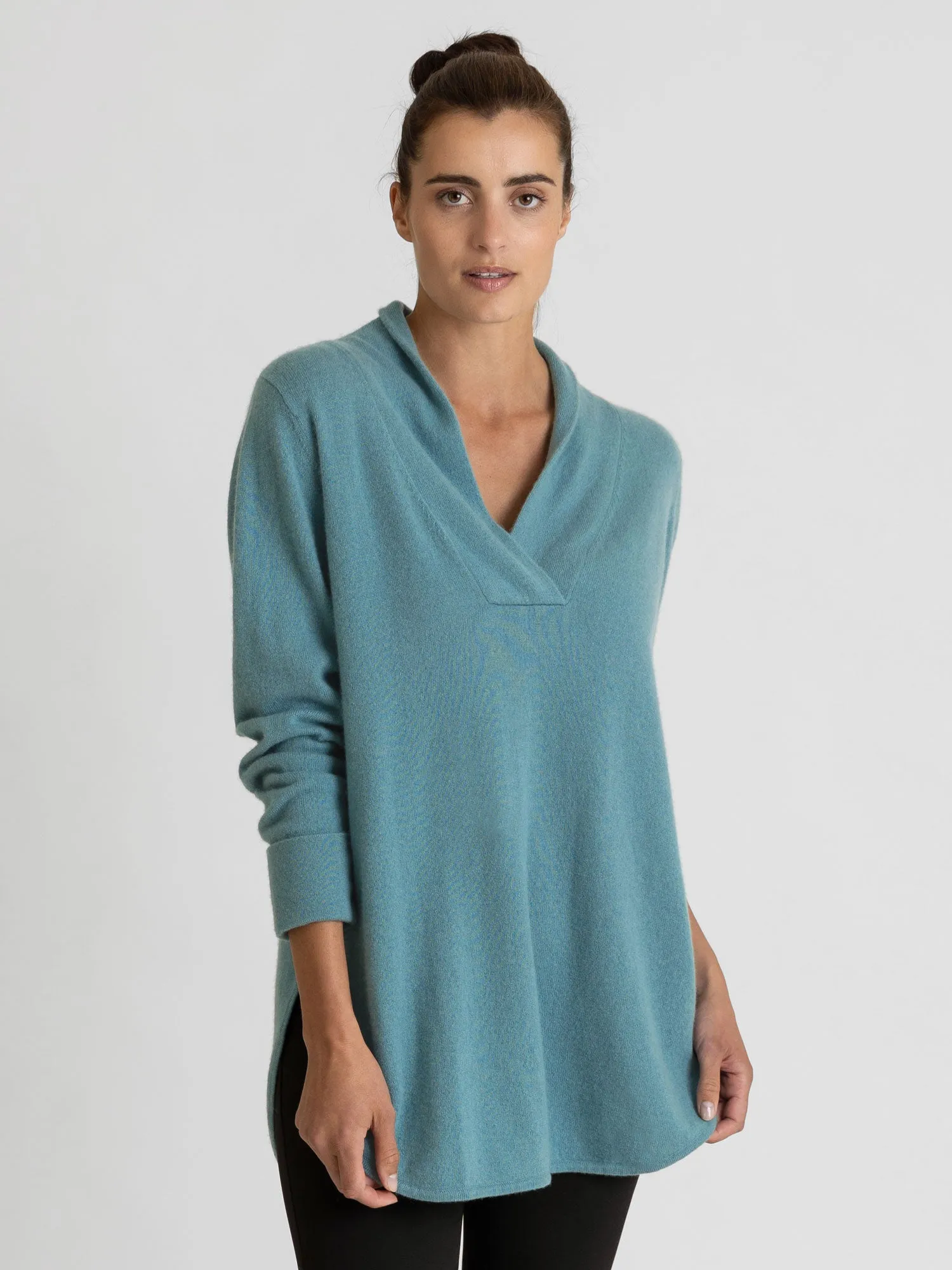 Cashmere sweater "Ida" - arctic