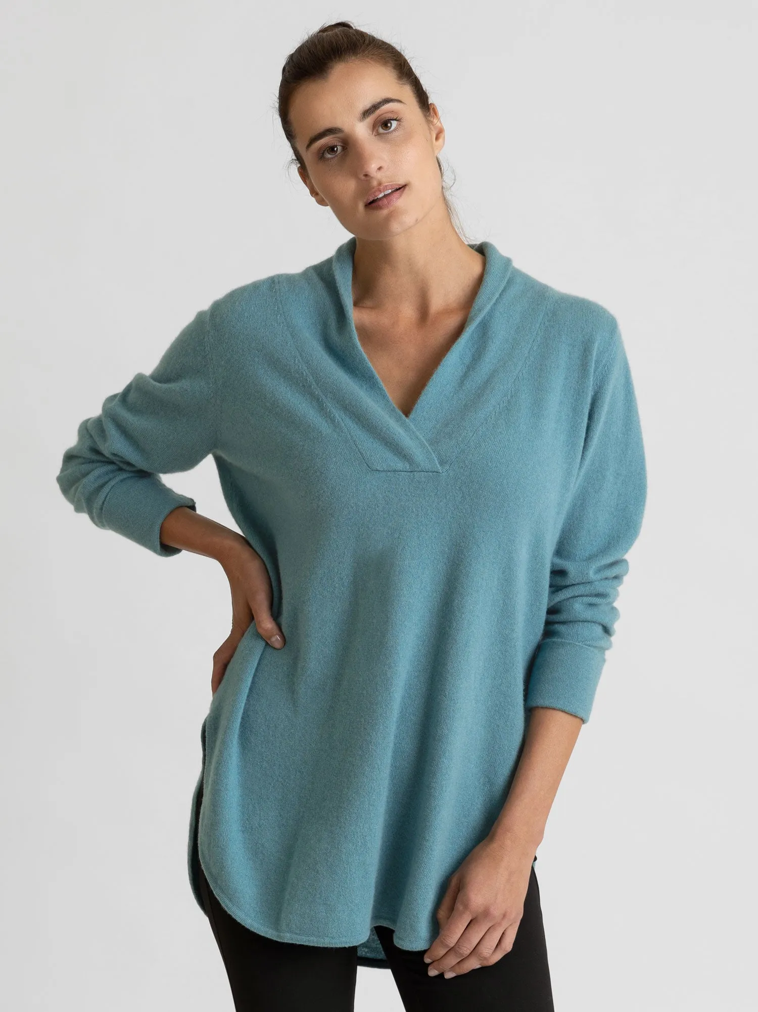 Cashmere sweater "Ida" - arctic