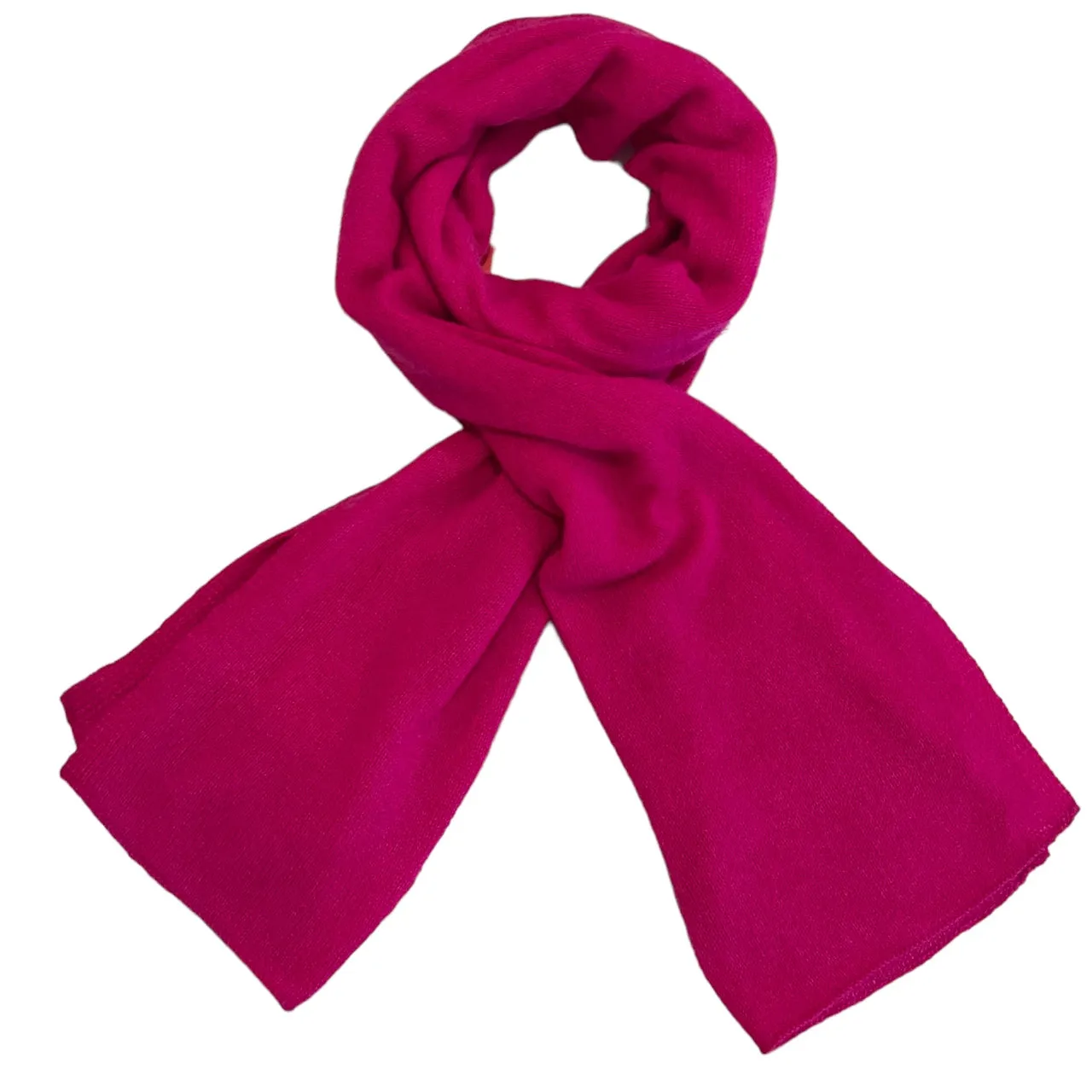 Cerise Pink Cashmere Scarf