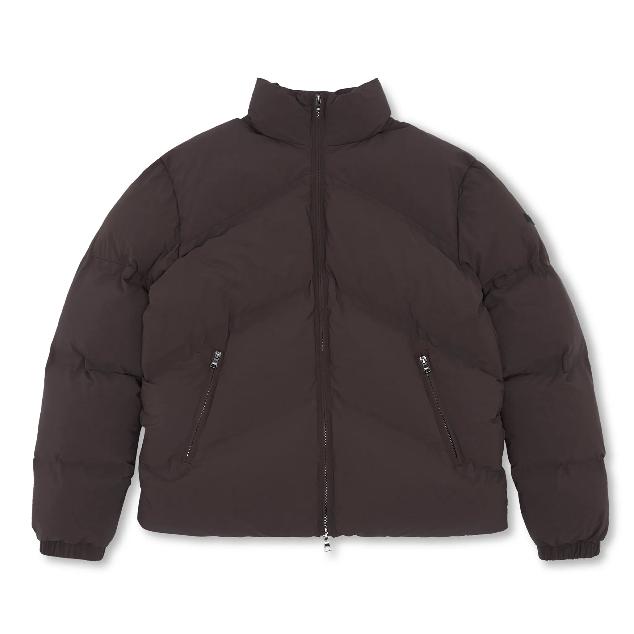 Chevron Puffer Jacket | Chocolate