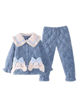 Cinnamoroll Ultra Warm Winter Quilted Dreamy Pajama Set