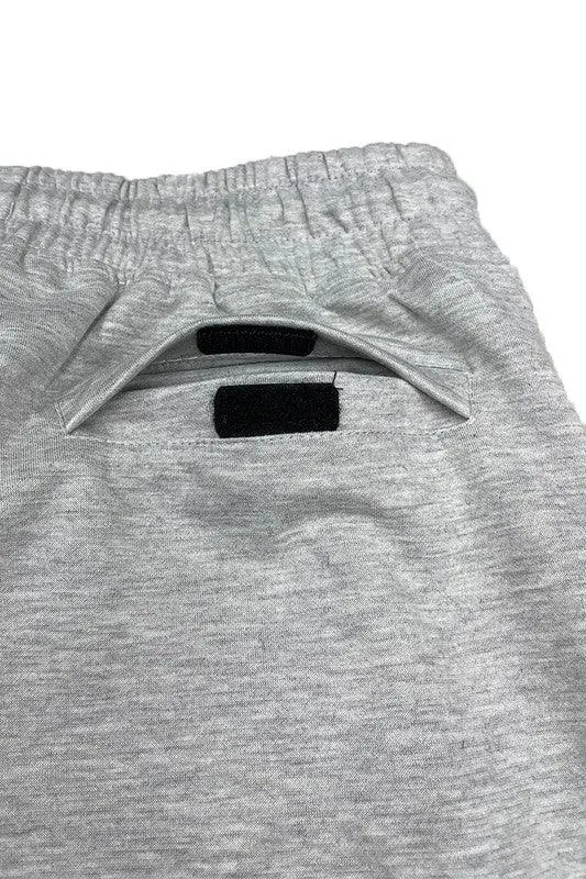 Cotton Blend Lounge Sweat Shorts