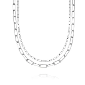 Estée Lalonde Open Box Chain Layering Set Sterling Silver