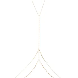 HIGH NECK DOUBLE ROW DIAMOND SHAKER BODYCHAIN