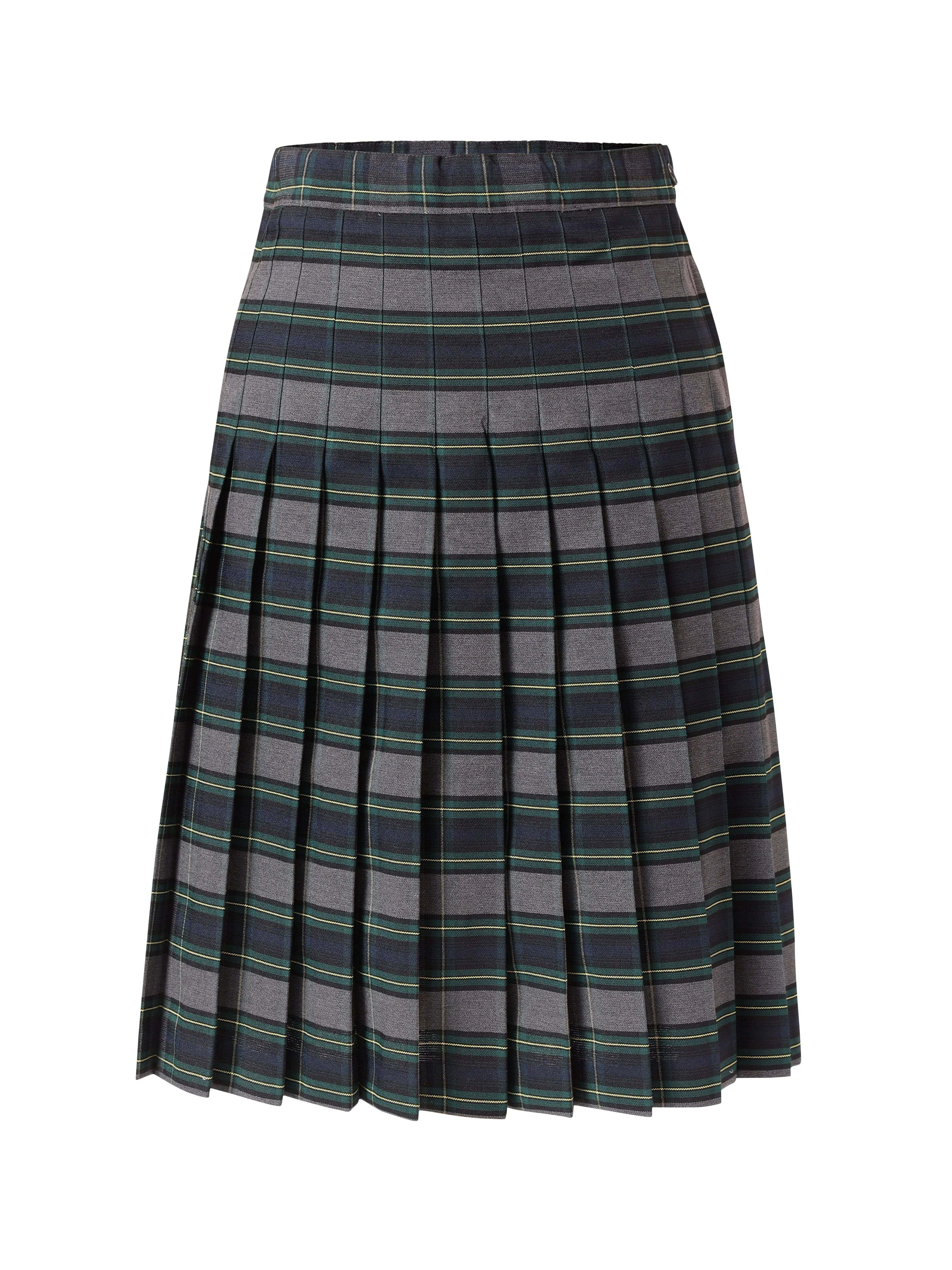 Kids Knife Pleated Skirt With ELASTIC in The Back Kids Sizes Regular/Long Length Plaid #111-1