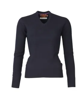 Laksen Lady's Knitwear Carnaby V-Neck Merino Sweater