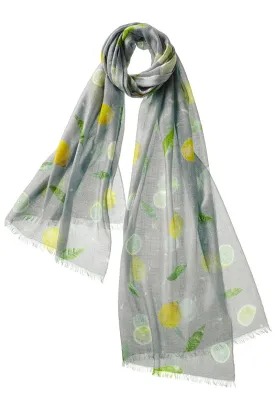 Lemons Scarf - Smoke