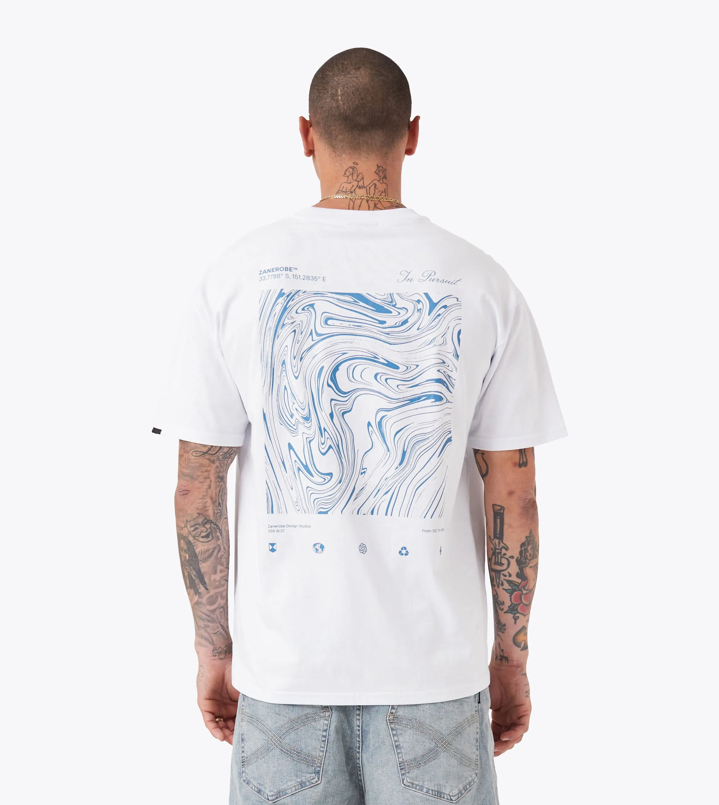 Levels Box Tee White