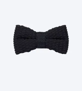 Navy Knit Bow Tie