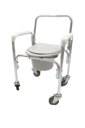 NE0901 Aluminum Commode Chair With Wheels