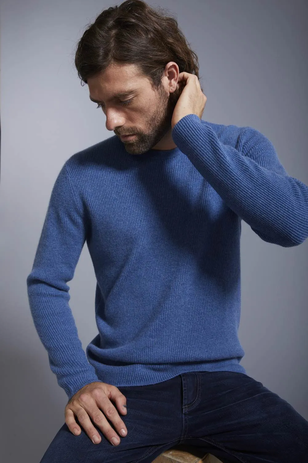 Orion Ribbed Men's Cashmere Sweater