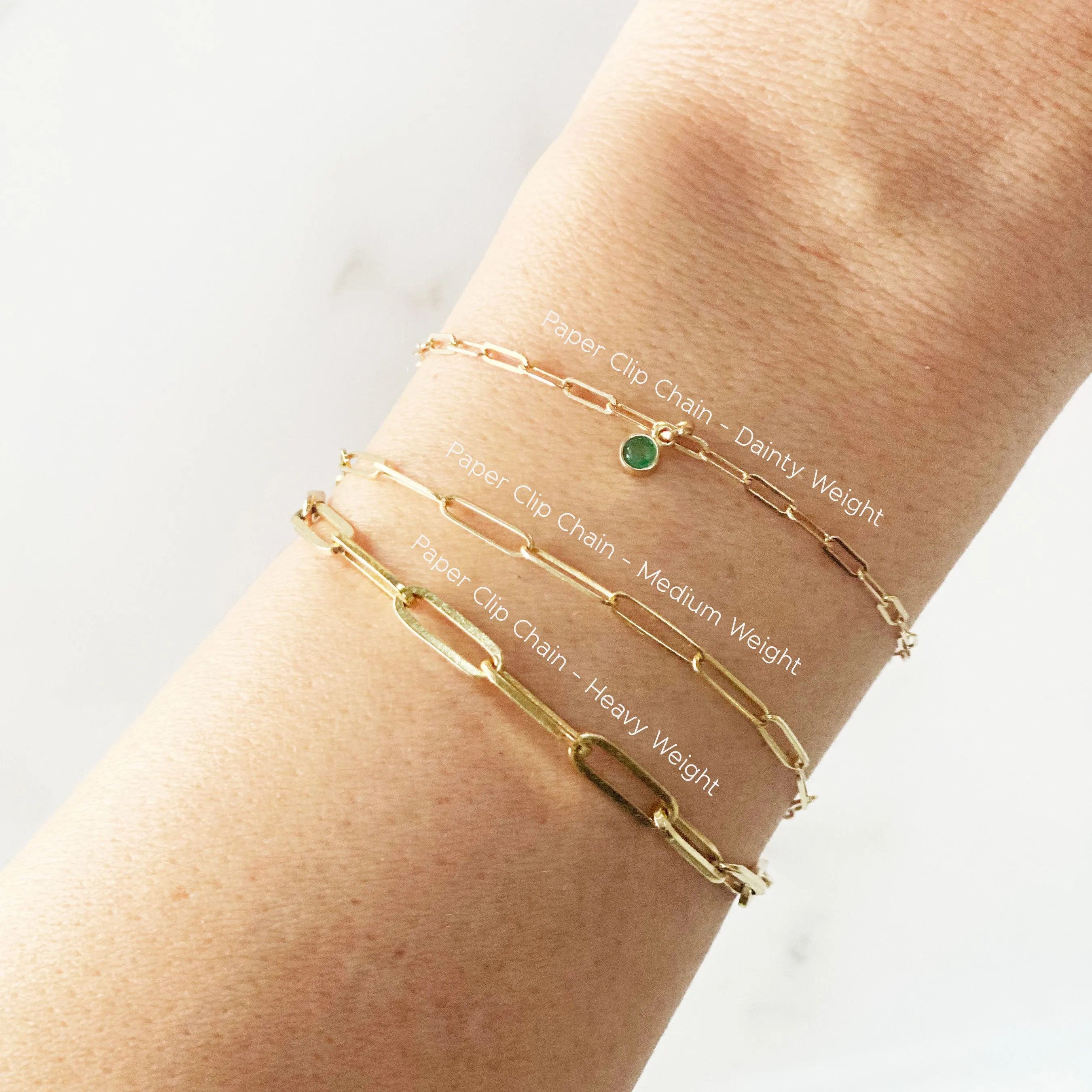 Paperclip Chain Bracelet - Heavy Weight