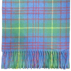 Pure Cashmere Scarf - Weathered Donegal Tartan