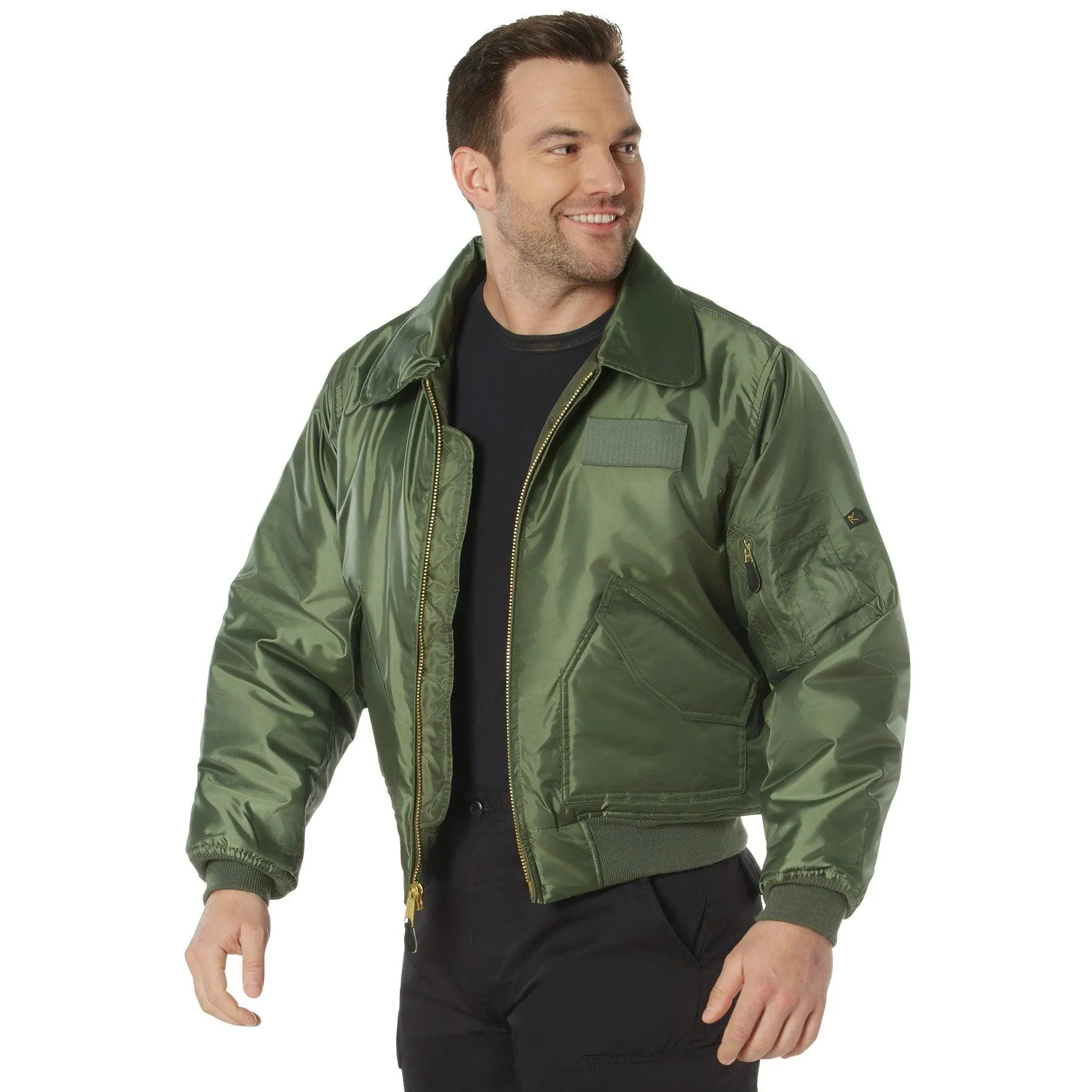 Rothco Mens CWU-45P Nylon Flight Jacket