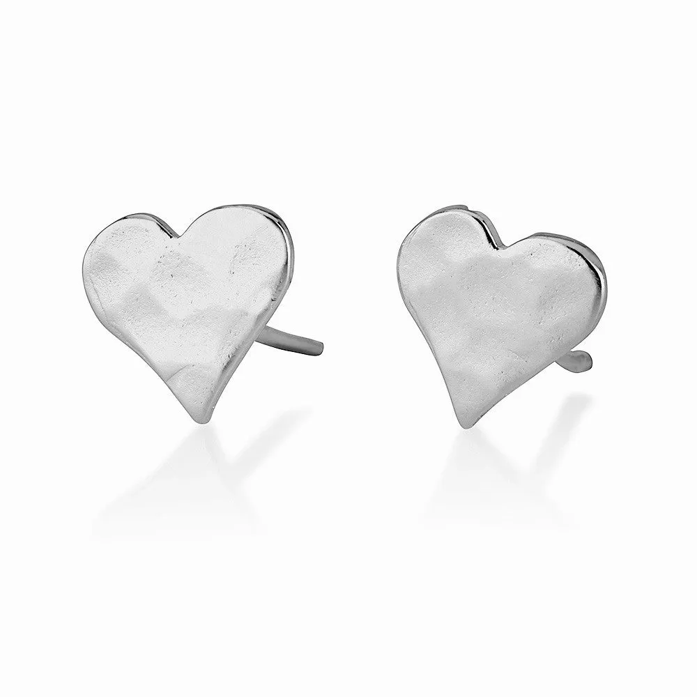 Small Heart Stud Earrings