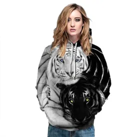 Unisex 3D Print Tiger Hoodie