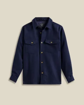 Wool Field Overshirt - Navy